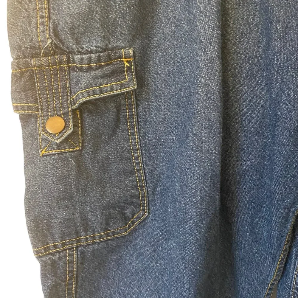 Haband's Arctic Bear flannel lined  cargo jeans pants‎ straight leg men 40M